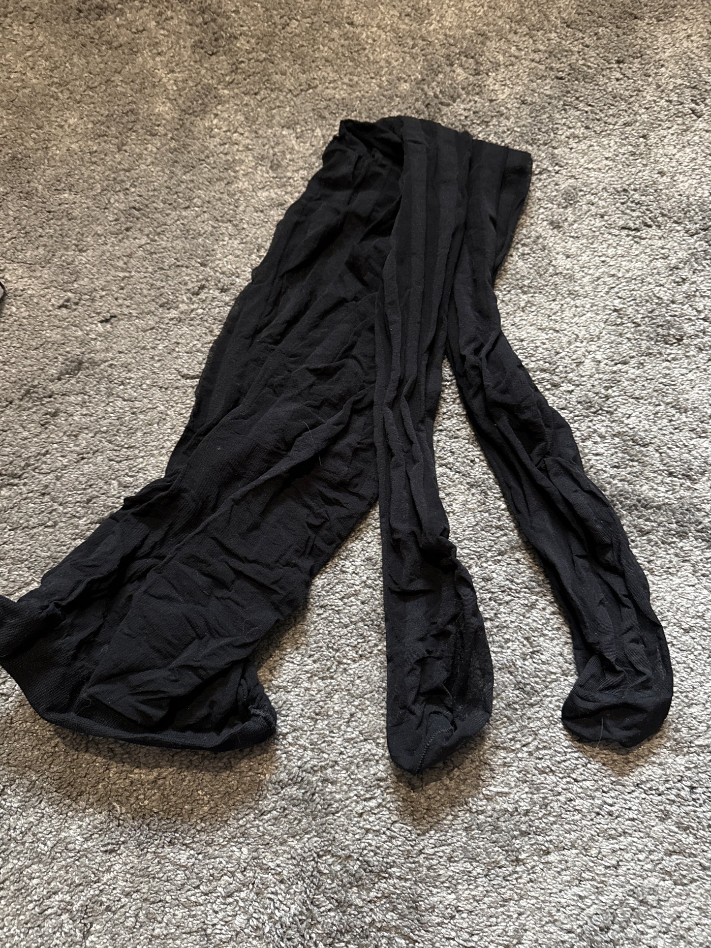 Ready to Ship: Black Stripe 1 Day Wear Pantyhose (Destroyed)
