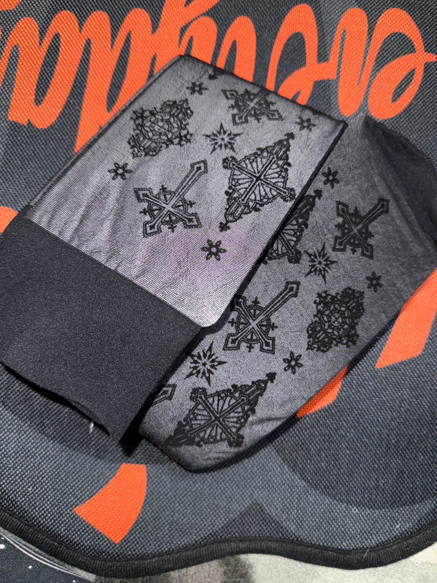 Worn to Order: 'Gothic Cross' Black 2 Day Wear Thigh Highs