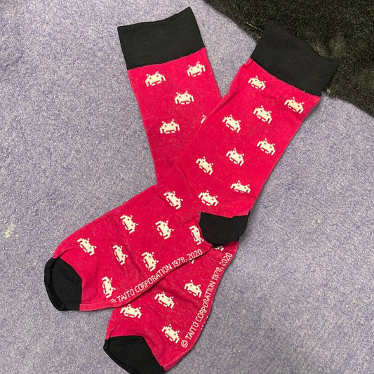 Worn to Order: 'Space Invaders Pink' 2 Day Wear Socks