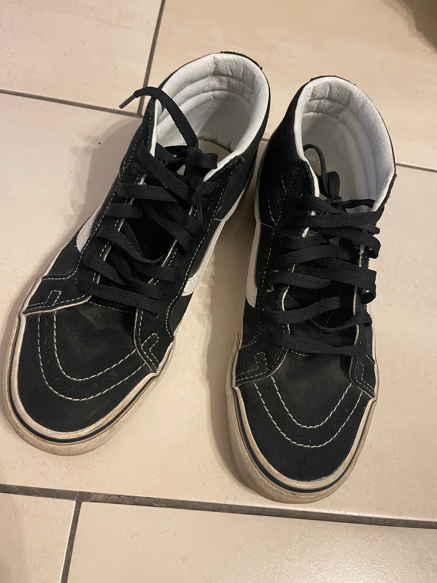 Well Worn Vans Mid Tops