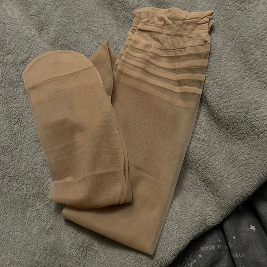 Worn to Order: 'Stripe Top' Nude 1 Day Wear Thigh Highs